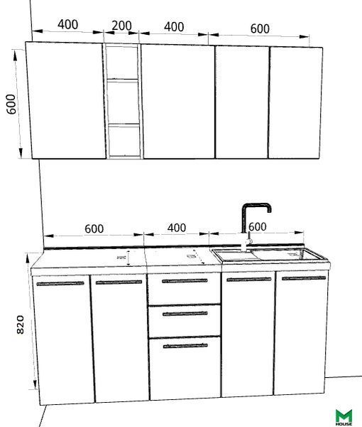 Кухня для студии "Comfort" 1.6 м 458010 458010 фото